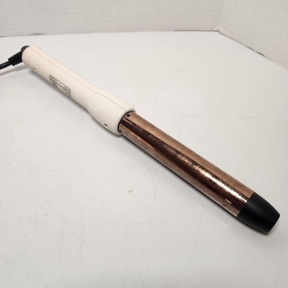 L'ange Hair Curling Wand Iron HT212 White 1 Inch Barrel Digital Fast Heat Tested - Picture 2 of 4